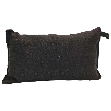 Saunia saunahynde sort m/hørbetræk 42x22 cm