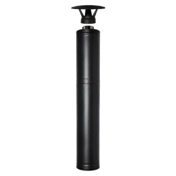 Harvia skorsten stål sort 150 cm