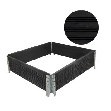 Garden Life Premium højbed træ sort 60x80x20 cm