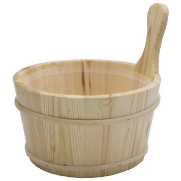 Saunia saunaspand fyrretræ m/plastindsats 4 L