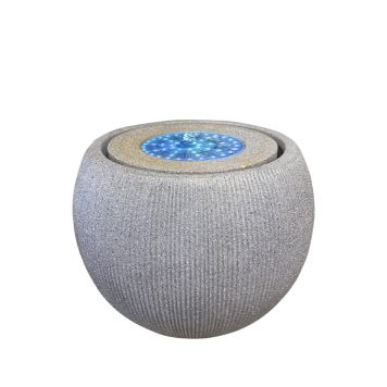 Garden Life vandspil polystone med solcelle & lys