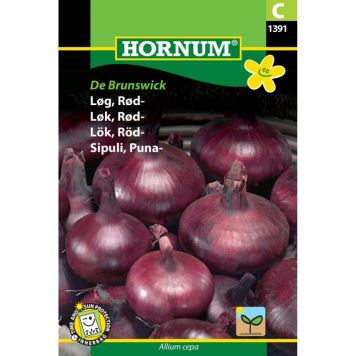 Hornum grøntsagsfrø Løg, Rød- De Brunswick