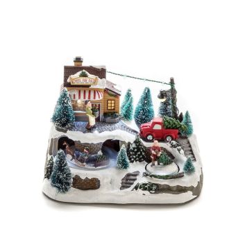 Konstsmide LED julesceneri m/musik H17 cm