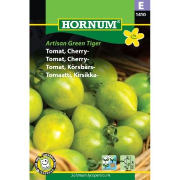 Hornum grøntsagsfrø Tomat, Cherry- Artisan Green Tiger