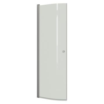 Scanbad buet svingdør H200x72-74 cm satin/klar