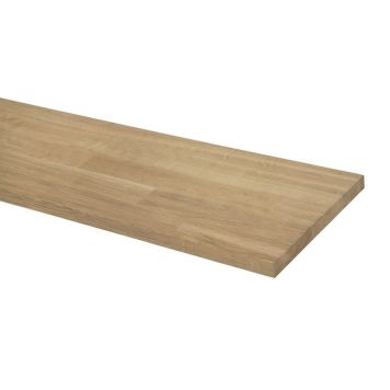 Wallmann træhylde massiv eg 800x200x18 mm