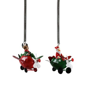 Det Gamle Apotek julefigur t/ophæng assorteret 10x7,5x8 cm
