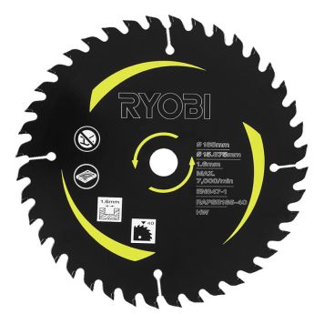 Ryobi dyksabklinge m/40 tænder Ø165 mm