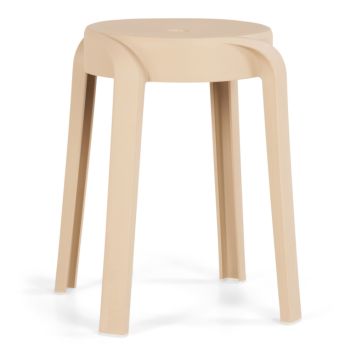 Sunfun Lisa skammel glasfiber beige 33x45 cm