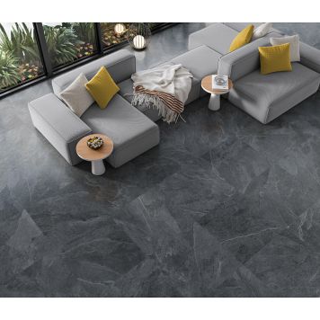 Gulv-/vægflise Aura antracit 60,5x60,5 cm 1,44 m²