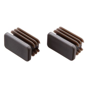 Elfa bøjlestang endeprop mat grå