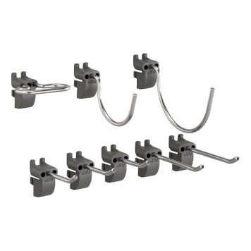 Elfa blandede kroge mat grå