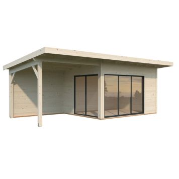 Palmako udestue Andrea Slide Plus ubehandlet 11,2+7,9 m²