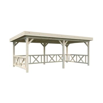 Palmako pavillon Lenna Connect 307 ubehandlet 16,6 m²