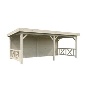 Palmako pavillon Lenna Connect 308 ubehandlet 16,6 m²