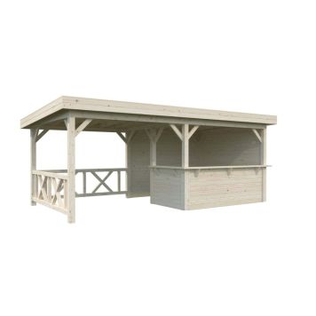 Palmako pavillon Lenna Connect 310 ubehandlet 16,6 m²
