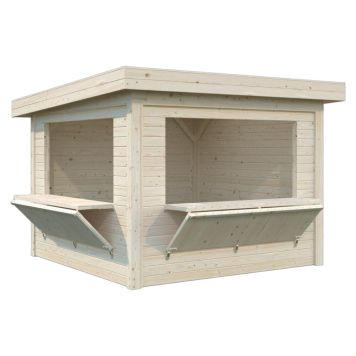 Palmako kiosk Lenna Connect 305 ubehandlet 8,3 m²