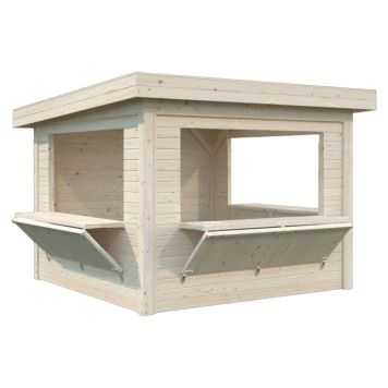 Palmako kiosk Lenna Connect 306 ubehandlet 8,3 m²