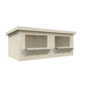 Palmako kiosk Lenna Connect 311 ubehandlet 16,6 m²