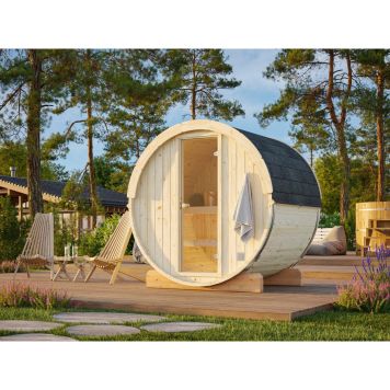 Palmako saunatønde Anita ubehandlet 0,9 m² u/saunaovn 