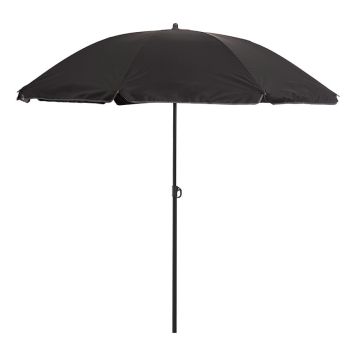 Outfit strandparasol polyester/metal sort Ø180 cm
