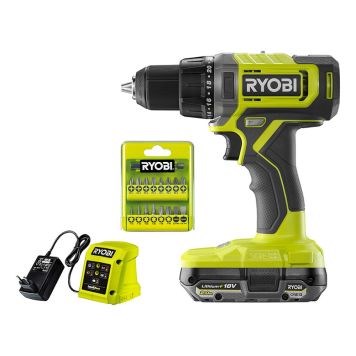 Ryobi akku bore-/skruemaskine One+ RDD18-1C20A17 18V m/batteri & lader