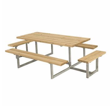 Plus bord-/bænkesæt med 2 påbygninger Basic ThermoWood 260 cm