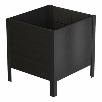 Plus plantekasse Classic m/stålgavle sort 46 cm 