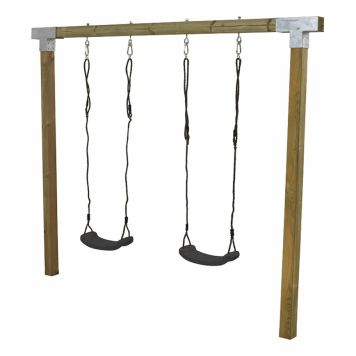 Plus gyngestativ Cubic trykimpræg. inkl. 2 gråsorte gyngesæder