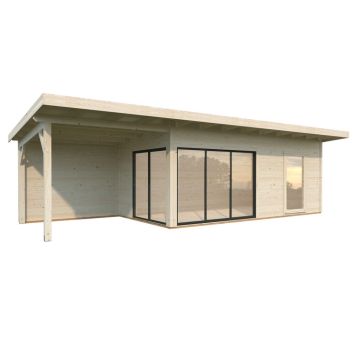 Palmako udestue Andrea Slide Plus ubehandlet 17,1+7,9 m²