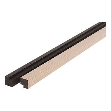 Afslutningsliste til akustikpanel lys eg 22x25x3000 mm 2 stk
