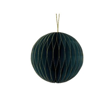 Julepynt ornament rund grøn Ø10 cm 2 stk. 