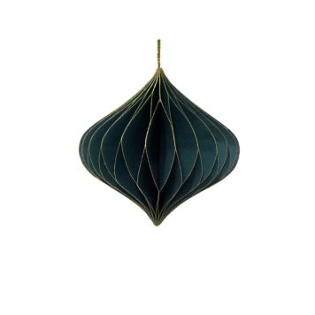 Julepynt ornament grøn Ø10 cm 2 stk.