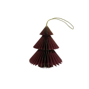 Julepynt ornament juletræ grøn H10 cm 2 stk.