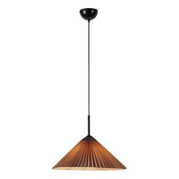Markslöjd pendel Plisado grå E27 Ø50 cm