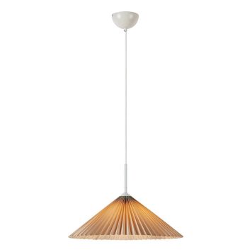 Markslöjd pendel Plisado beige E27 Ø50 cm