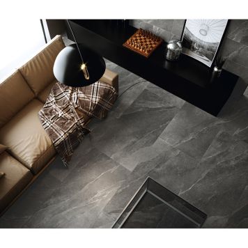 Gulv-/vægflise Ligure antracit 30x60 cm 1,26 m²