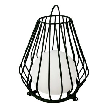 Dyberg Larsen lanterne Evesham grøn m/solceller og USB-C H23 cm