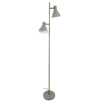 Dyberg Larsen gulvlampe Sleep beige 2xE27 H165 cm