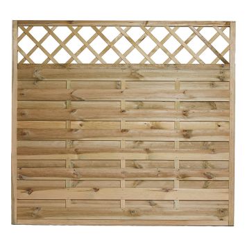Nordic Fence tæthegn m/lige espalier Solid 180x165 cm
