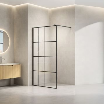 Eglo Peguera væglampe LED IP44 sort/børstet messing 60 cm