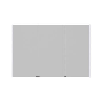 Scanbad spejlskab Ambi m/lys inkl. elstik 3 låger 80x120 cm - flere farver