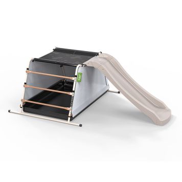 Exit Toys rutsjebane med telt My First Multiplay stål/plast beige