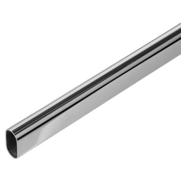 Bøjlestang til garderobe 30x1200mm krom