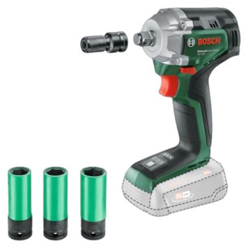 Bosch slagnøgle universal m/topnøglesæt 18V solo u/batteri & lader