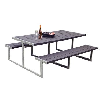 Hortus Njord bord-/bænkesæt nonwood/stål 75x180x185 cm