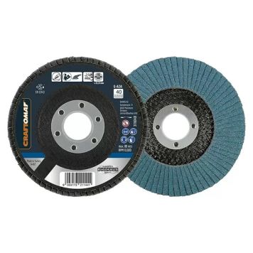 Craftmat slibeskive K40 125 mm metal