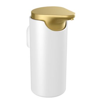 Pressalit sæbedispenser Style børstet messing/hvid