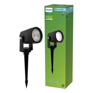 Philips udendørslampe Reuel sort