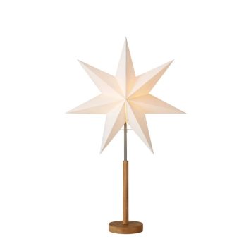 Markslöjd Speranza bordlampe stjerne papir/træ H68 cm